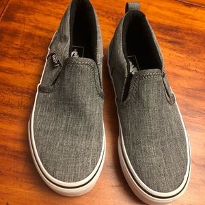 Grey slip on vans